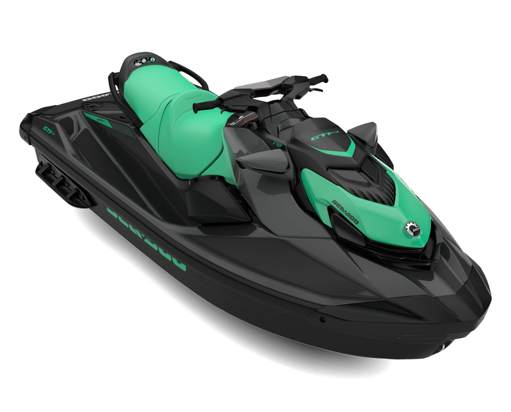 Nueva Sea-Doo GTI SE 2026 color Laguna Green de frente
